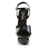 Noir 16,5 cm ECLIPSE-609 Chaussures Stilettos