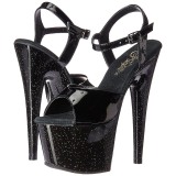 Noir 18 cm ADORE-709MG etincelle talons avec plateforme