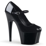 Noir 18 cm ADORE-787 Mary Jane Escarpins Chaussures