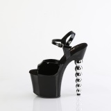 Noir 18 cm BLISS-709 perl talons hauts avec plateforme