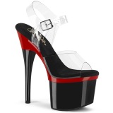 Noir 18 cm ESTEEM-7082 plateforme sandales talons hauts de pole dance