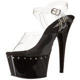 Noir 18 cm Pleaser ADORE-708LS Talons Aiguilles Plateforme