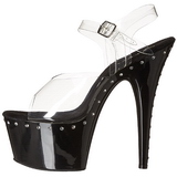 Noir 18 cm Pleaser ADORE-708LS Talons Aiguilles Plateforme