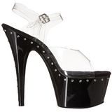 Noir 18 cm Pleaser ADORE-708LS Talons Aiguilles Plateforme