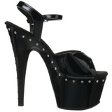 Noir 18 cm Pleaser ADORE-709LS Talons Aiguilles Plateforme