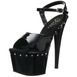 Noir 18 cm Pleaser ADORE-709LS Talons Aiguilles Plateforme