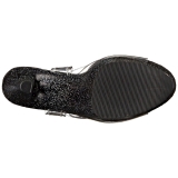 Noir 18 cm Pleaser SKY-308MG chaussures à talons etincelle