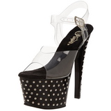 Noir 18 cm Pleaser STARDUST-708 Talons Aiguilles Plateforme