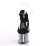Noir 18 cm SKY-308GF etincelle sandales avec plateforme