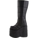 Noir 18 cm STACK-301 bottes demonia - bottes de cyberpunk unisex