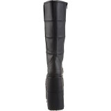 Noir 18 cm STACK-301 bottes demonia - bottes de cyberpunk unisex