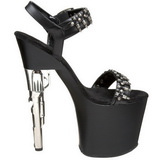 Noir 19 cm BONDGIRL-712 plateforme chaussure talon pistolet