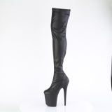 Noir 20 cm FLAMINGO-3000 Cuissardes Bottes Plateforme