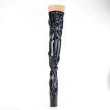 Noir 20 cm FLAMINGO-3000HWR Hologramme bottes overknee plateforme de pole dance