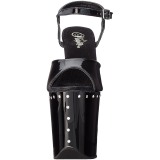 Noir 20 cm FLAMINGO-809ABLS Plateforme Strass Sandales Femmes