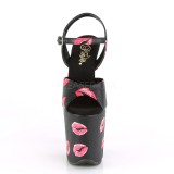 Noir 20 cm FLAMINGO-809KISSES talons hauts pleaser plateforme