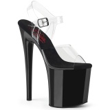 Noir 20 cm NAUGHTY-1 chaussures plateforme et talons