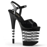 Noir 20 cm Pleaser FLAMINGO-809LN Talons Aiguilles Plateforme