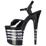 Noir 20 cm Pleaser FLAMINGO-809LN Talons Aiguilles Plateforme