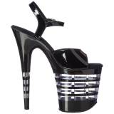 Noir 20 cm Pleaser FLAMINGO-809LN Talons Aiguilles Plateforme