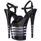 Noir 20 cm Pleaser FLAMINGO-809LN Talons Aiguilles Plateforme