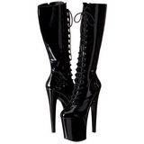 Noir 20 cm XTREME-2020 plateformes bottes  lacets pour femmes