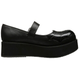Noir 6 cm DEMONIA SPRITE-05 chaussures plateforme gothique