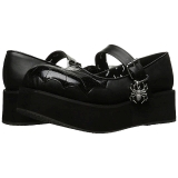 Noir 6 cm DEMONIA SPRITE-05 chaussures plateforme gothique