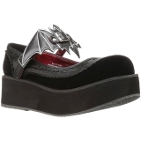 Noir 6 cm DEMONIA SPRITE-09 chaussures plateforme gothique