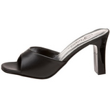 Noir 8,5 cm ROMANCE-301-2 Chaussures Mules pour Hommes