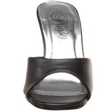 Noir 8,5 cm ROMANCE-301-2 Chaussures Mules pour Hommes