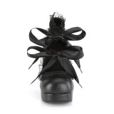 Noir 9,5 cm DEMONIA GOTHIKA-53 chaussures plateforme gothique