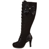 Noir 9,5 cm GLAM-240 bottes pour femmes a talon