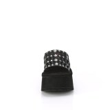 Noir 9 cm DEMONIA FUNN-13 mules plateforme de emo gothic