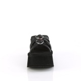 Noir 9 cm DEMONIA FUNN-15 mules plateforme de emo gothic