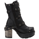 Noir 9 cm SINISTER-201 bottines lolita gothique semelles paisses