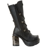 Noir 9 cm SINISTER-203 plateformes bottes  boucles pour femmes