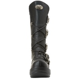 Noir 9 cm SINISTER-203 plateformes bottes  boucles pour femmes