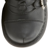 Noir 9 cm SINISTER-203 plateformes bottes  boucles pour femmes