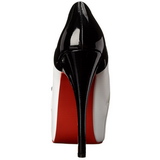 Noir Blanc 14,5 cm Burlesque TEEZE-20 Chaussures pour femmes a talon