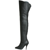 Noir Cuir 10,5 cm LEGEND-8868 bottes overknee femme