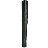 Noir Cuir 10,5 cm LEGEND-8868 bottes overknee femme