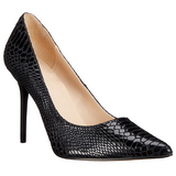 Noir Cuir 10 cm CLASSIQUE-20SP Escarpins Talon Aiguille Femmes