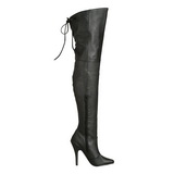 Noir Cuir 13 cm LEGEND-8899 bottes overknee femme