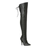 Noir Cuir 13 cm LEGEND-8899 bottes overknee femme