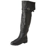 Noir Cuir 4 cm MAVERICK-2045 Cuissardes pour Hommes