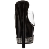 Noir Diamant 18 cm Pleaser ADORE-701-3 Mules Talons Aiguilles