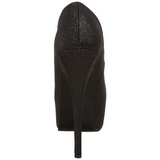 Noir Etincelle 14,5 cm Burlesque TEEZE-31G Platform Escarpins Chaussures