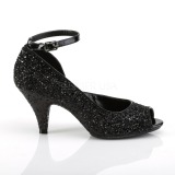 Noir Etincelle 7,5 cm BELLE-381G escarpins pour homme