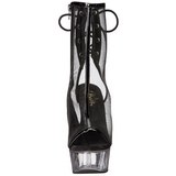 Noir Filet 16 cm Pleaser DELIGHT-1018MSH Plateforme Bottines